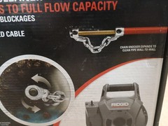 RIDGID K9-12 FlexShaft Wall-to-Wall Drain Cleaner, 1/4 in. x 30 ft. – USED ONCE!