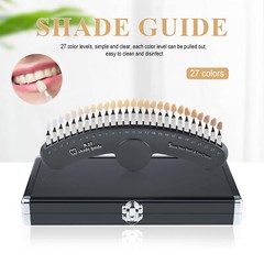 27 Colors Shade Guide 3D Bleaching Shade with Mirror Tooth Bleaching Shadeguide