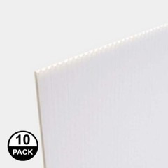 Coroplast Plastic Sheet 48″ x 96″ x 0.157″ 4-mm Twinwall White (10-Pack)