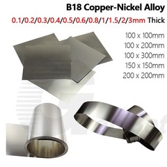 Cupronickel Alloy Sheet B18 Copper-Nickel Plate Metal Foil Band 0.1mm-3mm Thick