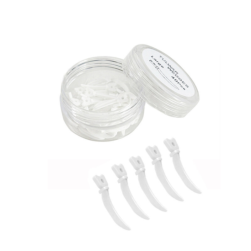 Dental Disposable Plastic Refill Wedges Tulwar Wedge With Circular Hole L/M/S