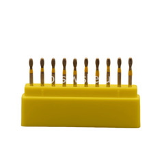 100 Pcs Dental Diamond Burs FG Egg Football 379/023XF Extra Fine Grit High Speed