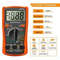 Digital Multimeter AC DC Voltmeter Ammeter Ohmmeter Volt Tester Meter 830L USA
