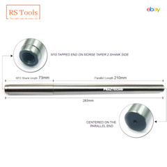MT2 Lathe Alignment Test Bar 2MT Alloy Steel Over All Length 11 1/8″ Inch 283mm