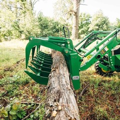 Titan Attachments 60in Root Grapple Bucket Attachment Fits John Deere Loaders
