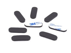 1/2″ x 1 1/2″ x 1/8″ Oval Shaped Rubber Feet 3M Backing Various Package Sizes