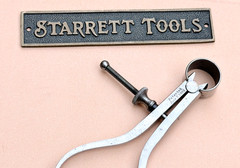 Rare/Antique STARRETT No.76 Thread Calipers W/Square Legs, 3.0” Size & Capacity!