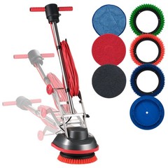Uimoso Floor Scrubber Machine Cleaner with 3 Pads and Brushes for Polishing