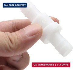 Litoexpe 1/2″ One Way Inline Check Valve, Non Return Ozone Resistance PVDF Plast