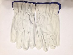 12 Pair Pack Cow Hide Grain Leather Driver, work ,safety golves Size (XL)