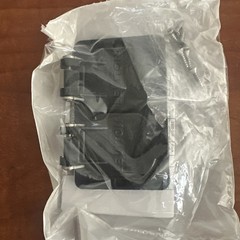 Leviton 3056-E Duplex flip lid cover for use with rubber box.