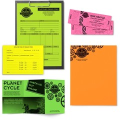 Bright Color Letter Paper, Assorted 24Lb, 500 Sheets Ideal for Printing