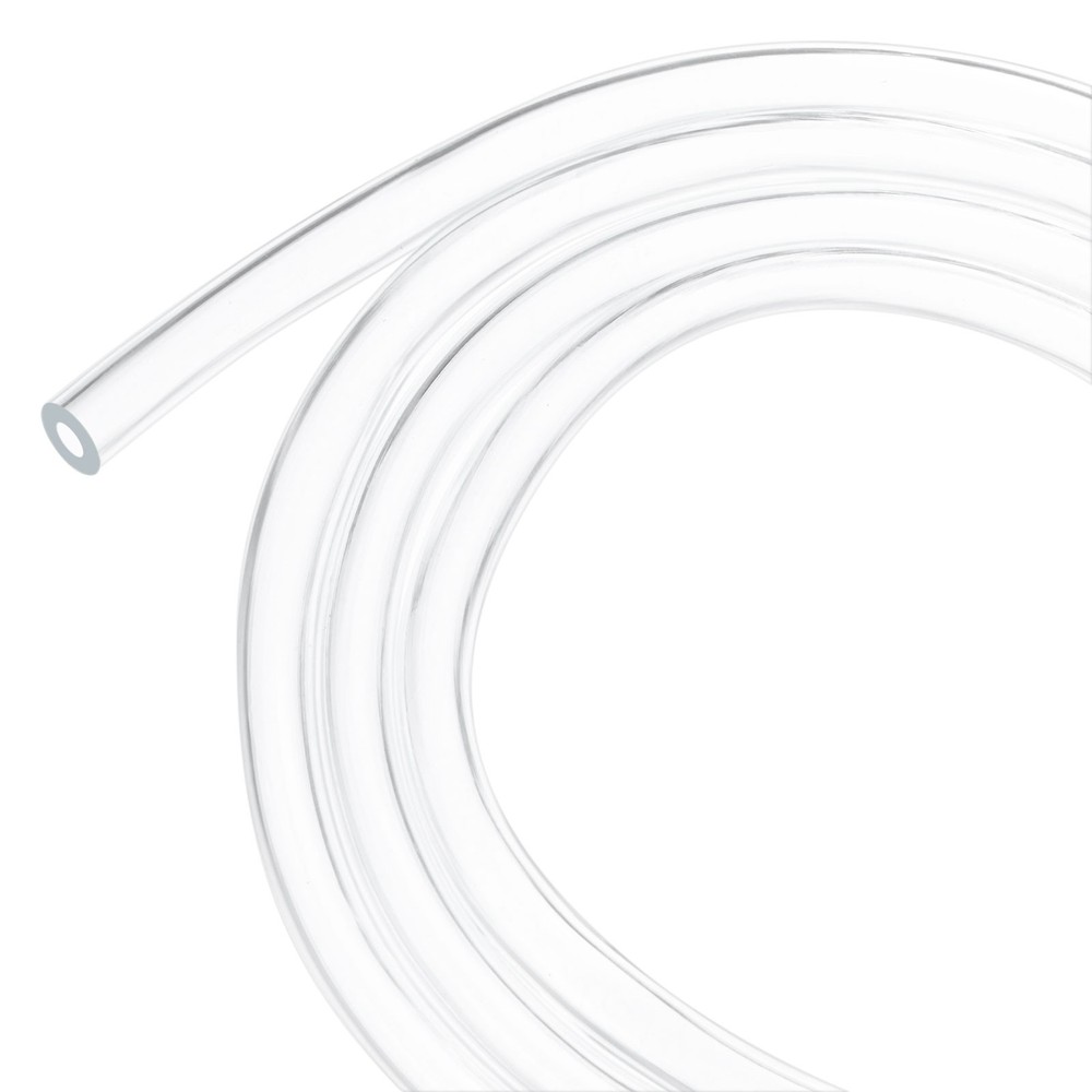 Clear Plastic Tubing, 0.12Inch(3.0mm) ID 0.24Inch(6mm) OD, 10ft(3.0m) Length