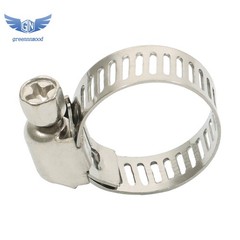 100 Pack 1/2″-3/4″ Stainless Steel Drive Hose Clamps Fuel Line Clip