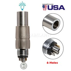 1-10 PCS NSK Style Dental LED Fiber Optic 6 Hole Quick Coupler Coupling