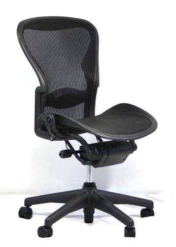 Herman Miller Aeron Mesh Office Desk Chair No Arms Size B Basic with lumbar