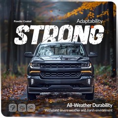 Front Bumper w/ Fog Light Holes Steel Black 2016-2019 Silverado 1500 LD 84029813