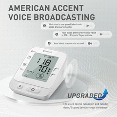 yuwell Blood Pressure Monitor, Large Upper Arm Large, White