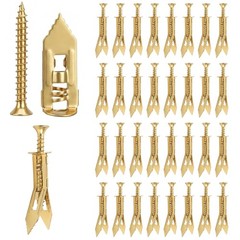 100Pcs Self Drilling Drywall Anchors with Screws Kit, 50 Sheetrock Anchors & 50