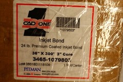 CAD ONE 36″ X 300′ 24LB 3″ CORE CAD INKJET PREMIUM BOND PLOTTER PAPPER