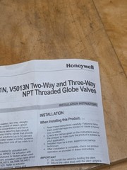 HONEYWELL V5011N2006 1/2″ 2-WAY, DIRECT ACTING GLIBE VALVE *NEW* WE*SHIP*TODAY*
