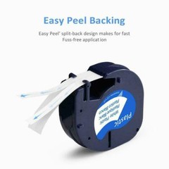 7x Dymo LetraTag Refill 91330 91331 91332 Paper Plastic Label Tape 1/2” LT-100H