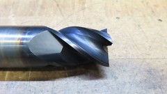 Hanita 4VP5S carbide 4fl endmill 1-1/8″ LOC REGROUND to 25mm and recoated