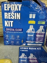 NEW JTDO Epoxy Resin Kit Crystal Clear Conforms To ASTM D4236 1 Gallon (128oz)
