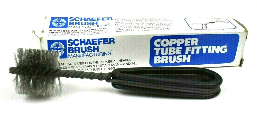 Schaefer Brush Mfg #00950-0 1-1/4″ ID Stainless Steel Copper Tube Fitting Brush