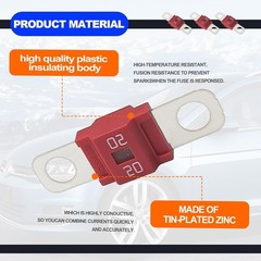 3PCS AMI/Midi Fuse, High Current 50A, for Cars, Buses, Trucks, Caravans, 50A