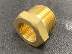 Hex Reducer Bushing 1/2″ Male x 1/4″ Female NPT Adapter Pipe Fitting Brass