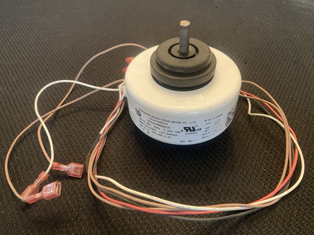 Amana PTAC Evaporator Fan Motor 265 Volt For 12,000 BTU Units