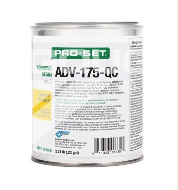 PRO-SET ADV-175-QC Adhesive Resin Part A Tinted Yellow 1 Quart FREE SHIPPING