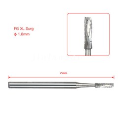 Dental FG 557 SL Surgical Carbide Burs Friction Grip Beaver FGOS XL 557 25mm