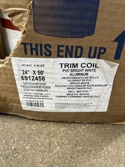 Amerimax 6912458 PVC Trim Coil – White 24” X 50’