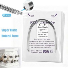 Dental Ortho Elastic Niti Arch Wire Round Natural Form Bracket Braces