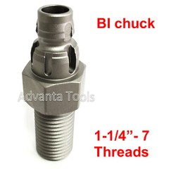 Hilti Core Drill Adapter – Convert 6 Slot BI Chuck to BS (1-1/4”-7) Male Threads