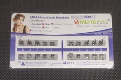 10Sets Dental Ortho Metal Brackets Mini Roth/MBT 022/018 345 hooks Mesh Base