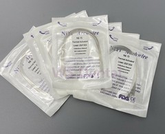 Dental Ortho Arch Wire Thermal Activated Niti Round Rectangular Natural Form