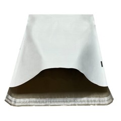 UOFFICE 50 Poly Mailers Bags 14.5×19″ – #6 Pouches Envelopes White Self-Sealing