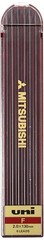 Uni Drop Holder Type Pencil Lead, 2.0mm, F (ULNF) 6 Count (Pack of 1), Black