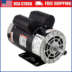 3.7HP SPL Air Compressor Motor 230V 56 Frame 3450 RPM, 5/8″ Keyed Shaft 60Hz