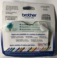 Brother Tze2312pk Label Tape – 0.50″ Width ONLY ONE (1) TAPE IN PACK