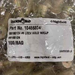 ⭐ONE NEW⭐ Rexnord 10486804 Utility Barrel Lock #6 Gold Lock w/End Cap 93180124