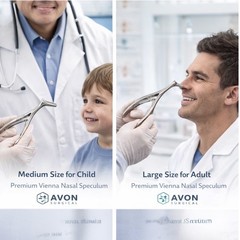 3 Pack Nasal Speculum Small + Medium + Large – ENT Examination Instrument