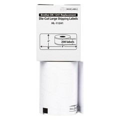 Non-OEM Fits BROTHER DK-1241 Labels (4″ x 6″) – (20) Rolls of 200 + (1) FRAME