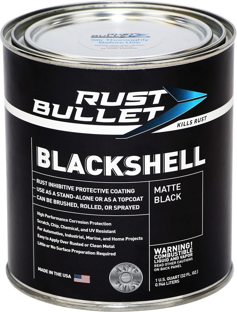 Rust Bullet Blackshell – Gloss Black – 1 Quart – Corrosion Preventive