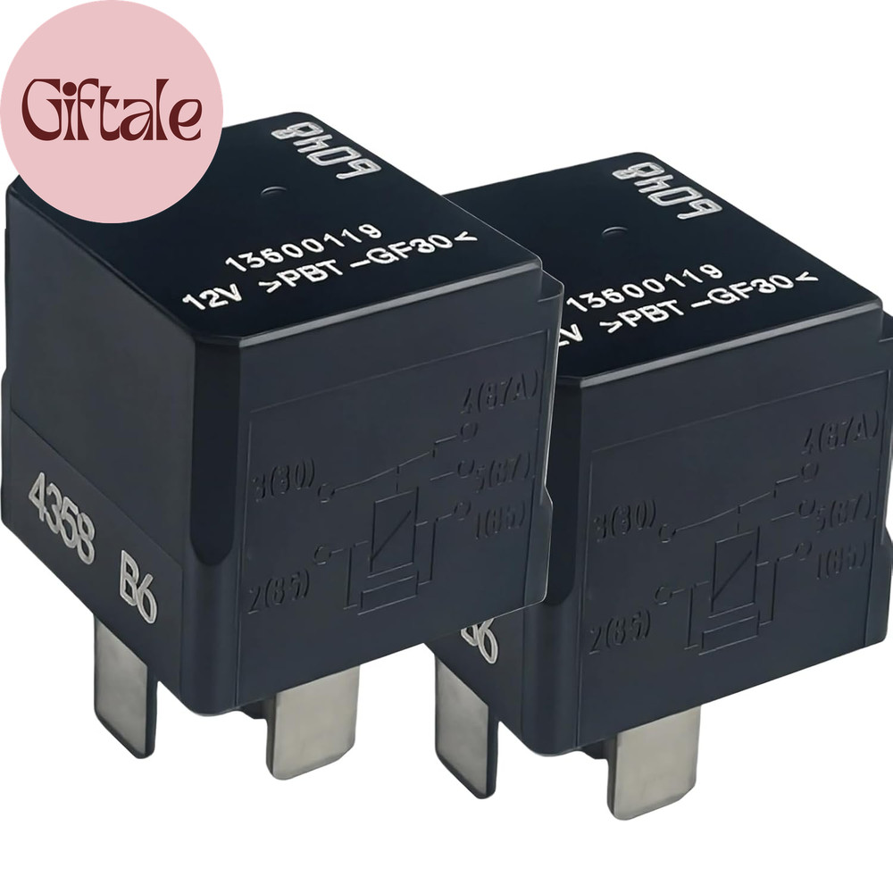 2PCS 13500119 12V 5-Pin Relay 35A — Compatible with Chevrolet Equinox 13-15 17-2