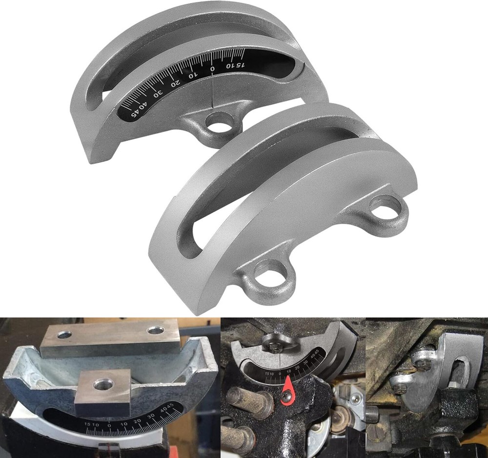 2PCS 14″ Bandsaw Trunnions Kit with Degree Scale For Most 14inch Wood Band Saws