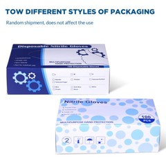 BLUE Nitrile Exam Gloves Latex & Powder Free [M, L Size] 100/500 /1000PCS